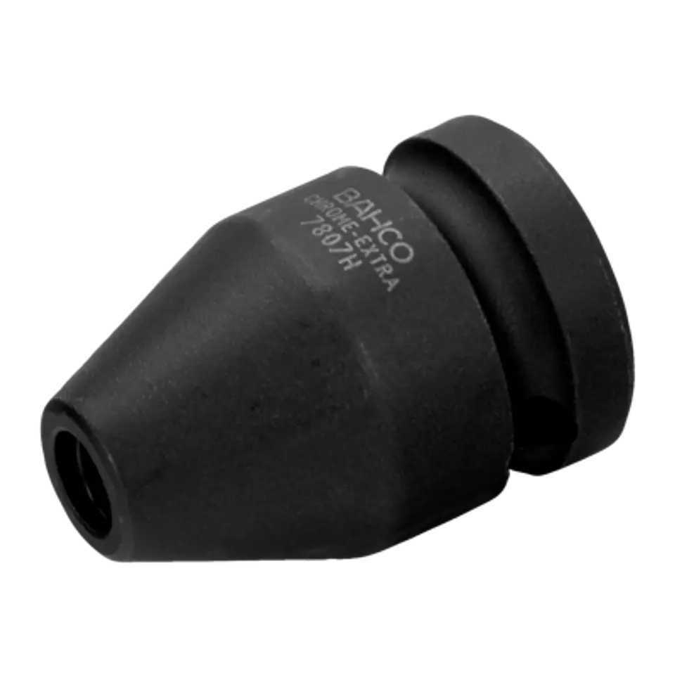Adaptador para portapuntas hexagonal de 11,2 mm con acabado fosfatado de 38 mm y cuadrado de 1/2