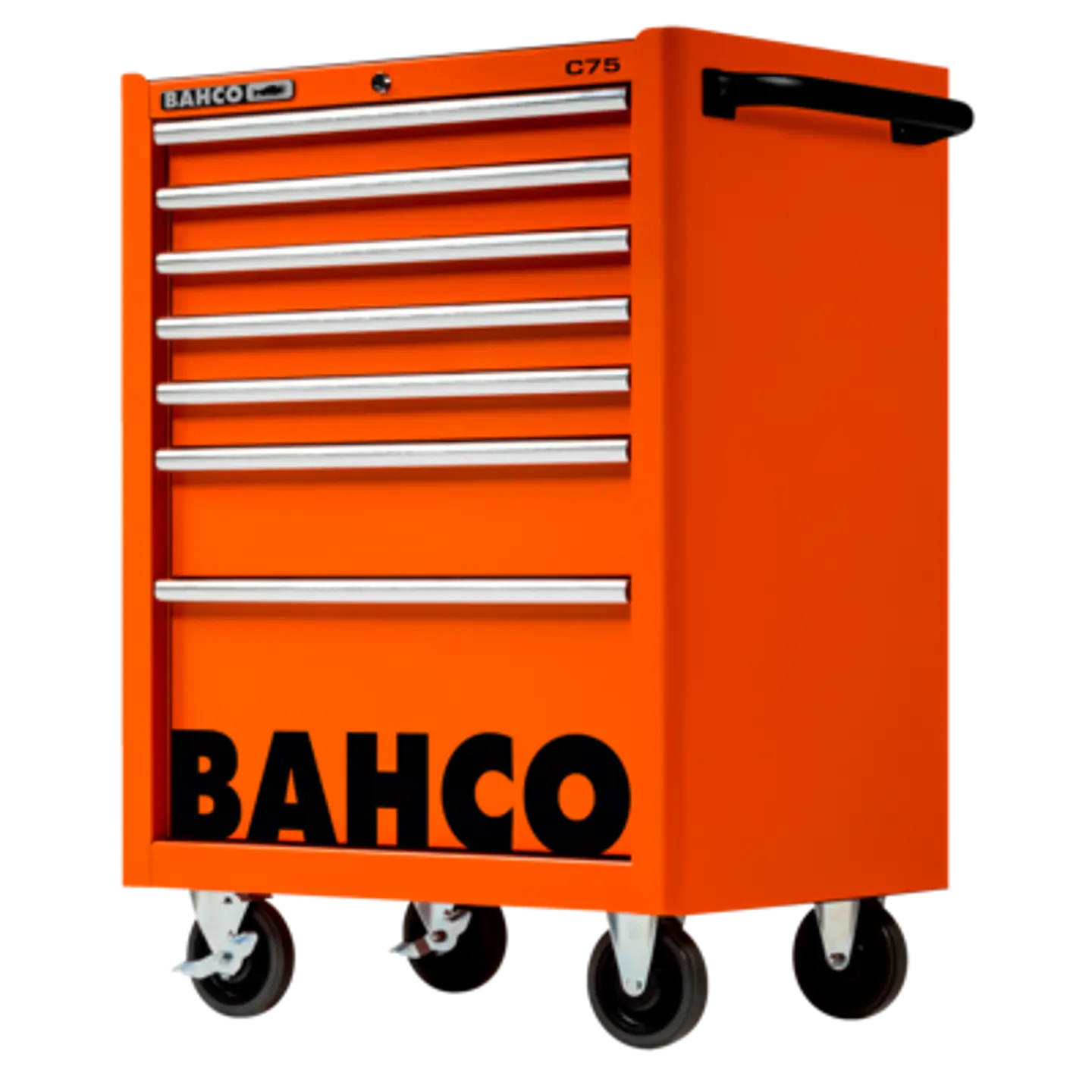 Carro C75 clásico naranja con 7 cajones de 986 mm x 501 mm x 763 mm Bahco 1475K7 1