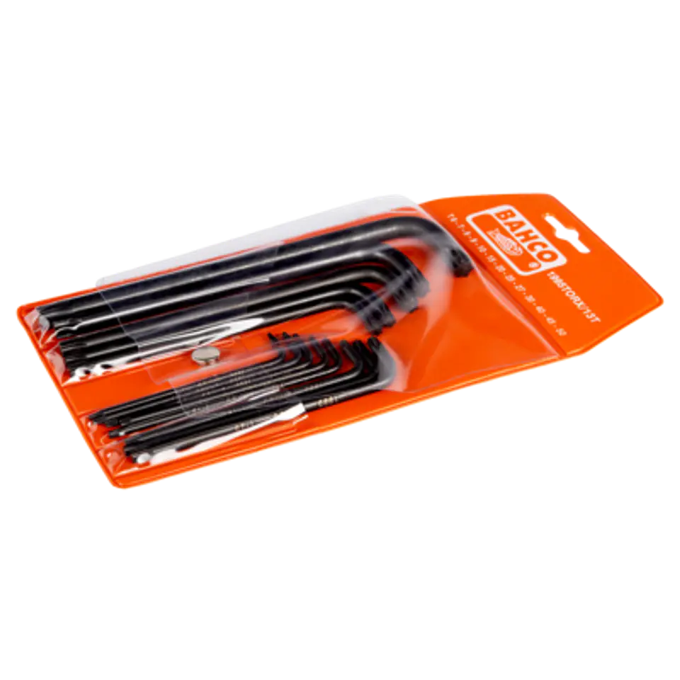 Juego de llaves tipo allen TORX® largas y fosfatadas, T6-T50: 13 piezas Bahco 1995TORX/13T 1