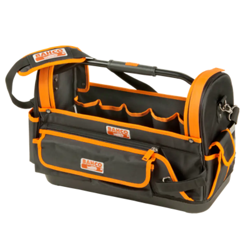 Bolsa portaherramientas textil abierta con base rígida de 32 L de 350 mm x 230 mm x 500 mm Bahco 4750FB1-19A 1