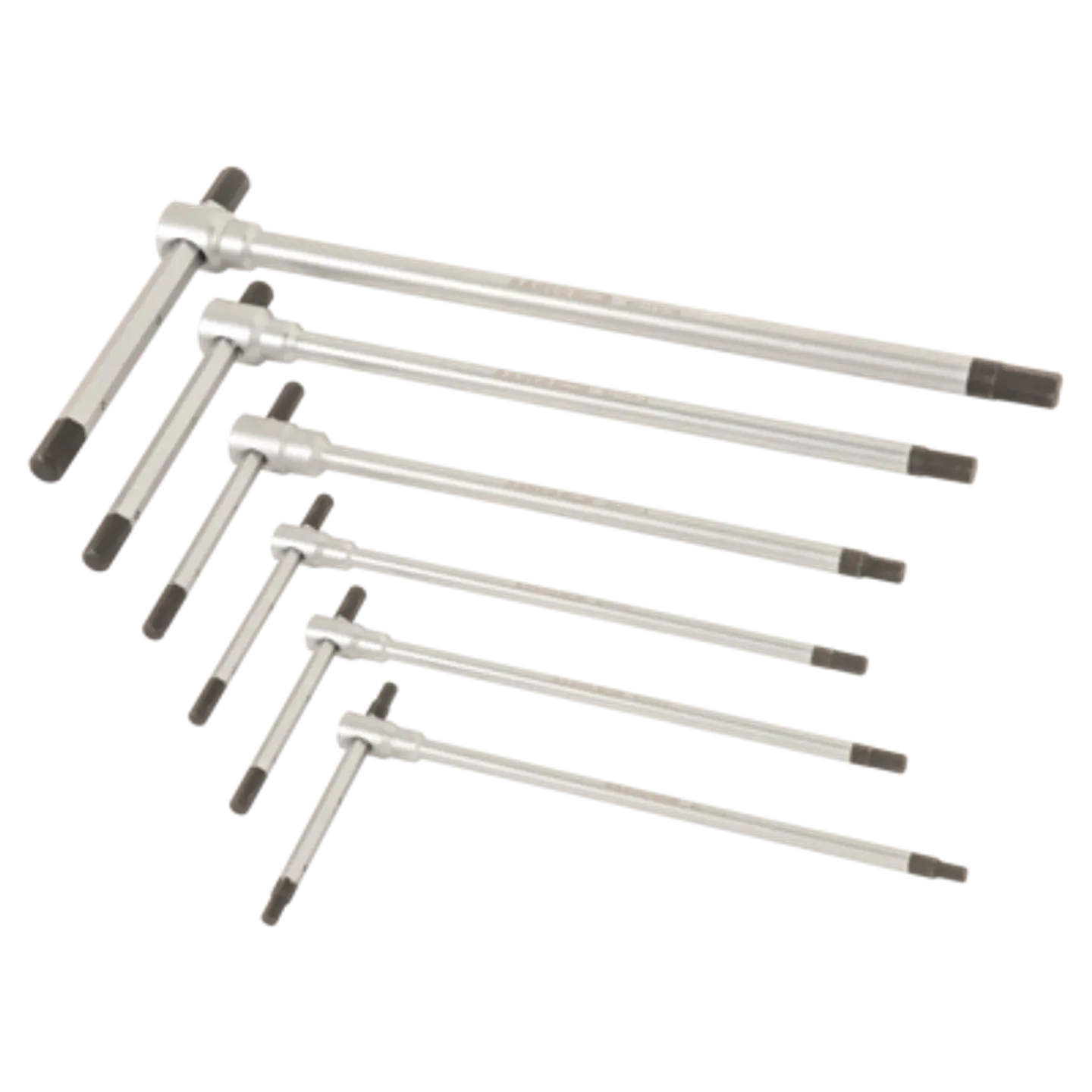 Juego de 6 llaves en T con puntas hexagonales, 2,5-3-4-5-6-8mm Bahco BE1TH-S6 1