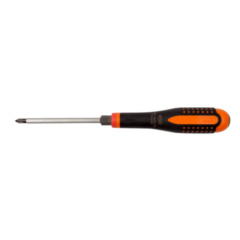 Destornillador Phillips de varilla pasante ERGO™ con mango anti-impacto (PH1 x 100 mm) Bahco BE-8610TB 1