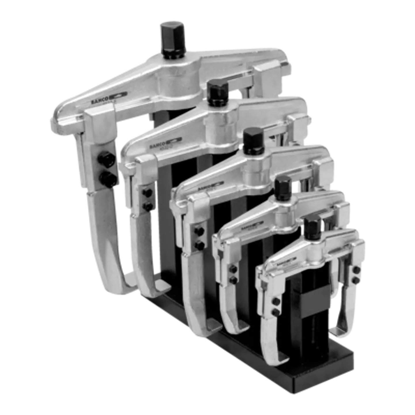 Juego de extractor universal de 2 garras, en display, con acabado galvanizado Bahco 4532ST/5 1