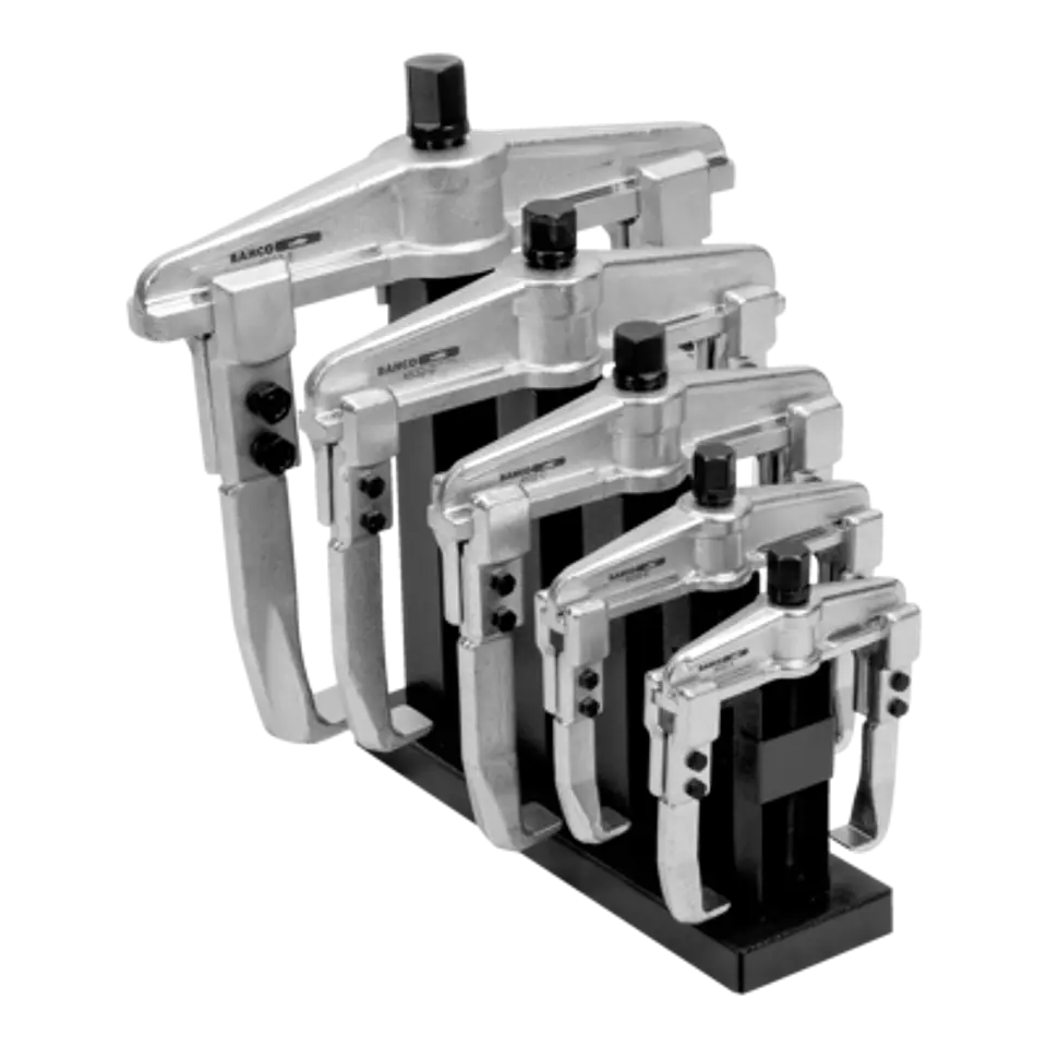 Juego de extractor universal de 2 garras, en display, con acabado galvanizado Bahco 4532ST/5 1