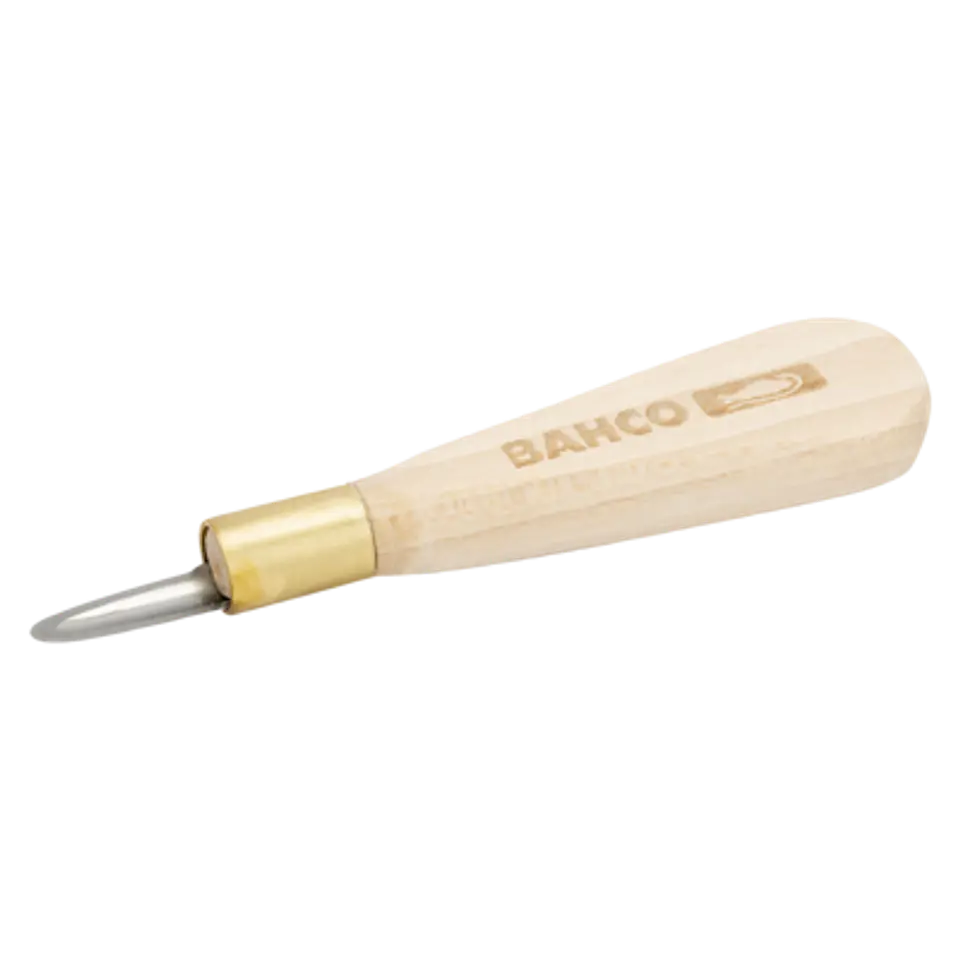 Cuchillo punzón para electricistas con mango de madera Bahco 2820EK-01 1