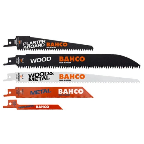 Juego de hojas de sable para escayola, madera y metales (10 piezas) Bahco 3940-MIX-SET-10P