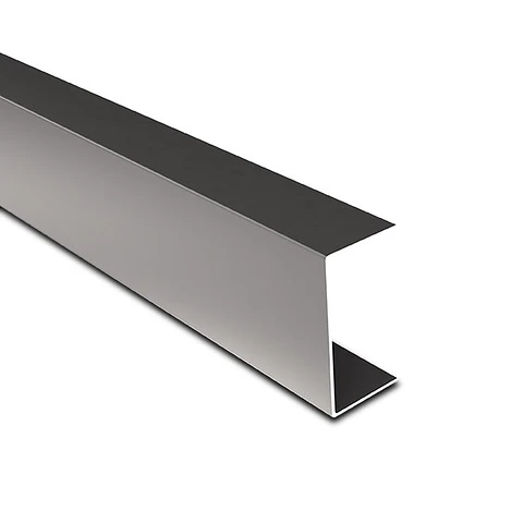 Canal U acero negro 125x50x2 mm x 6 m Perfimet
