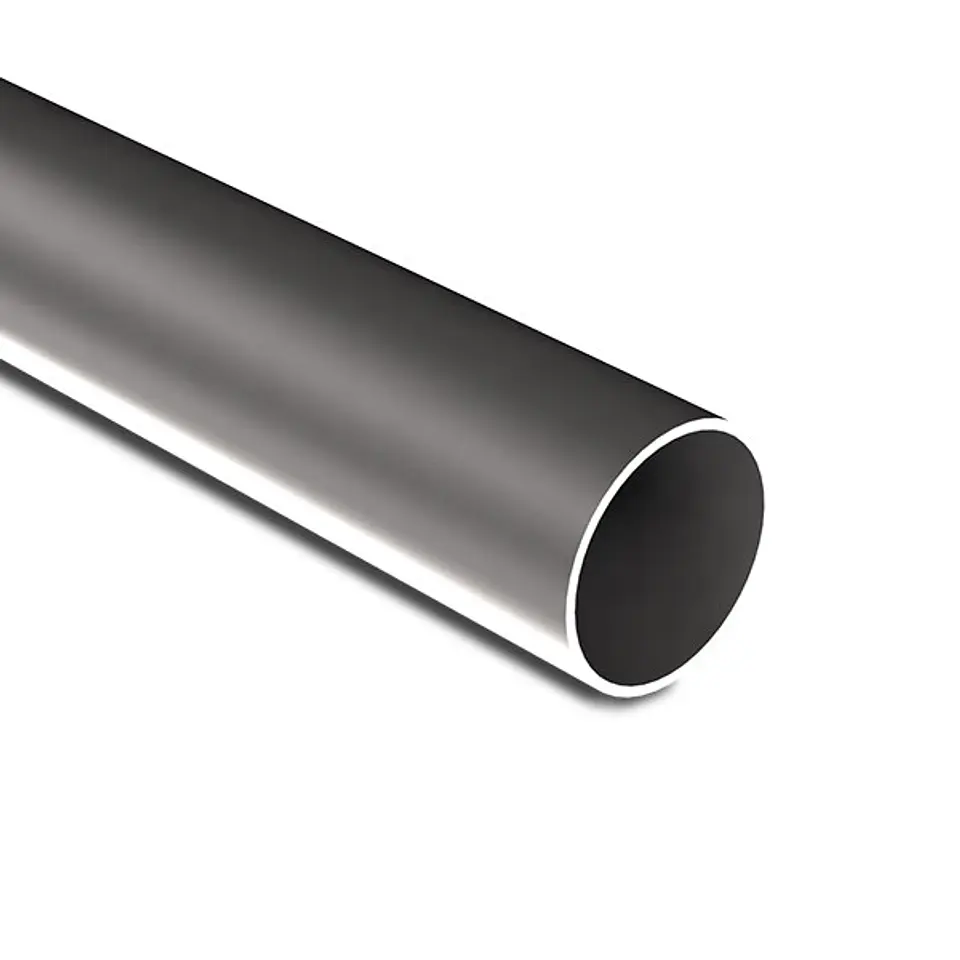 Tubo redondo acero negro 2