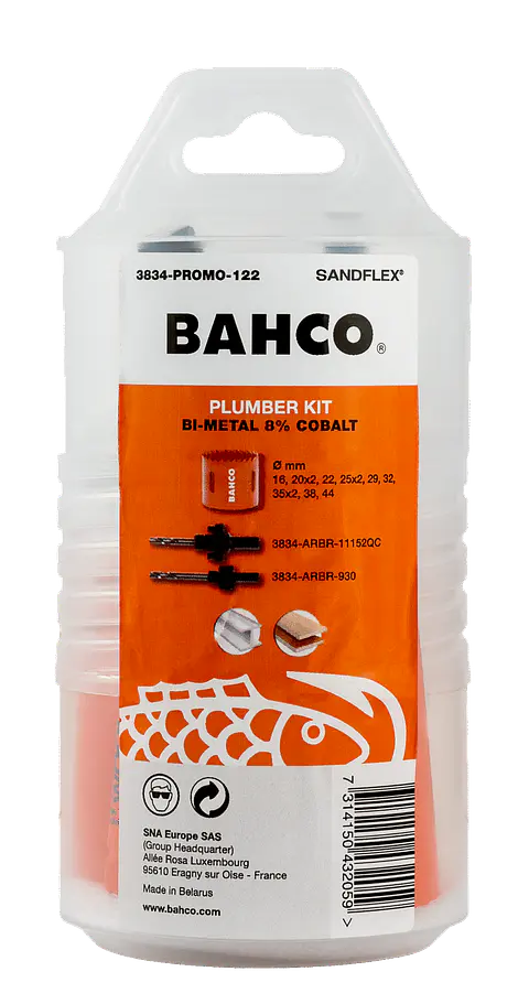 Bahco Set Sierras Copa Bimetal Sandflex 14 Piezas (3834-PROMO-122)