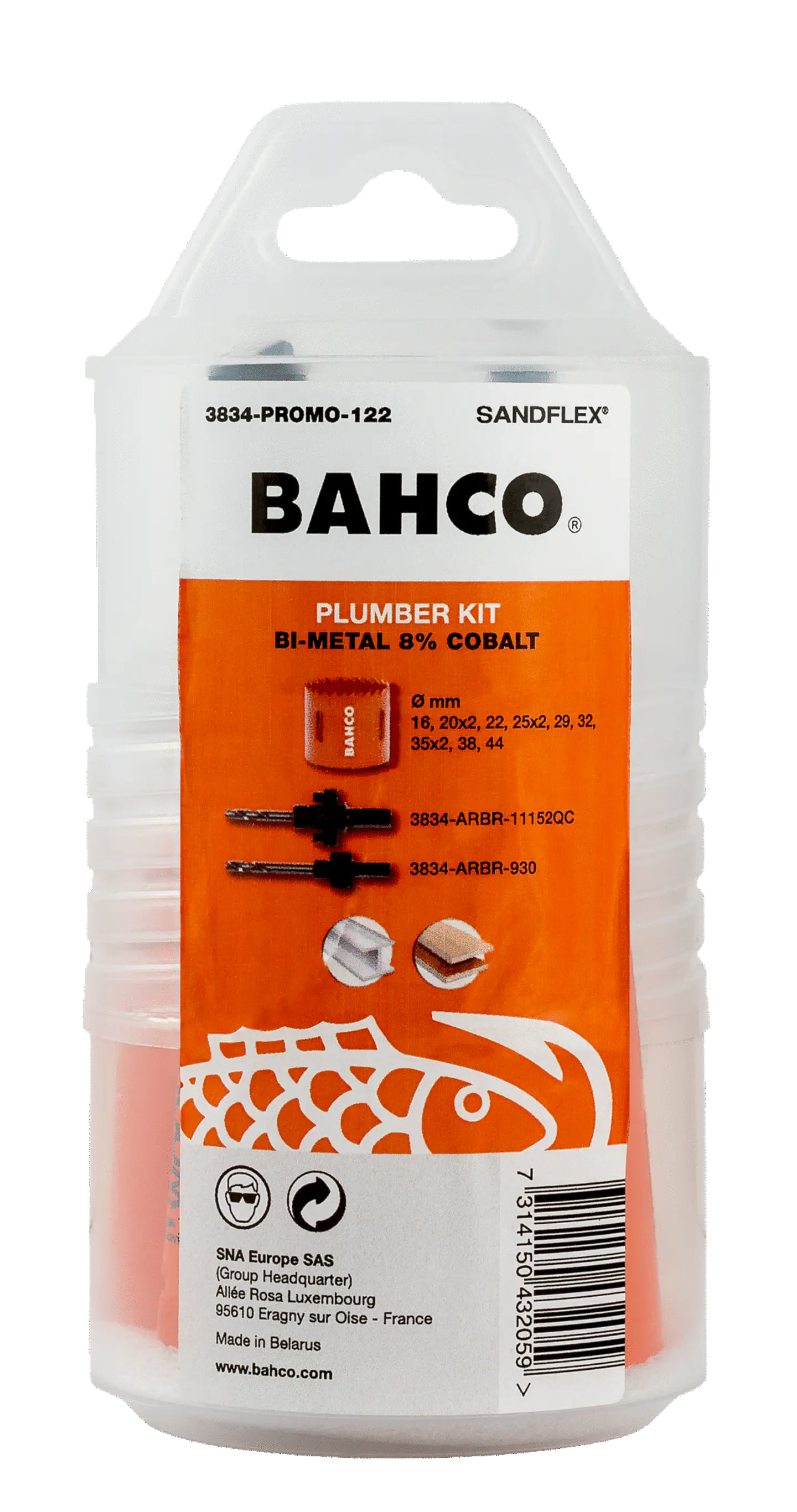Bahco Set Sierras Copa Bimetal Sandflex 14 Piezas (3834-PROMO-122) 2