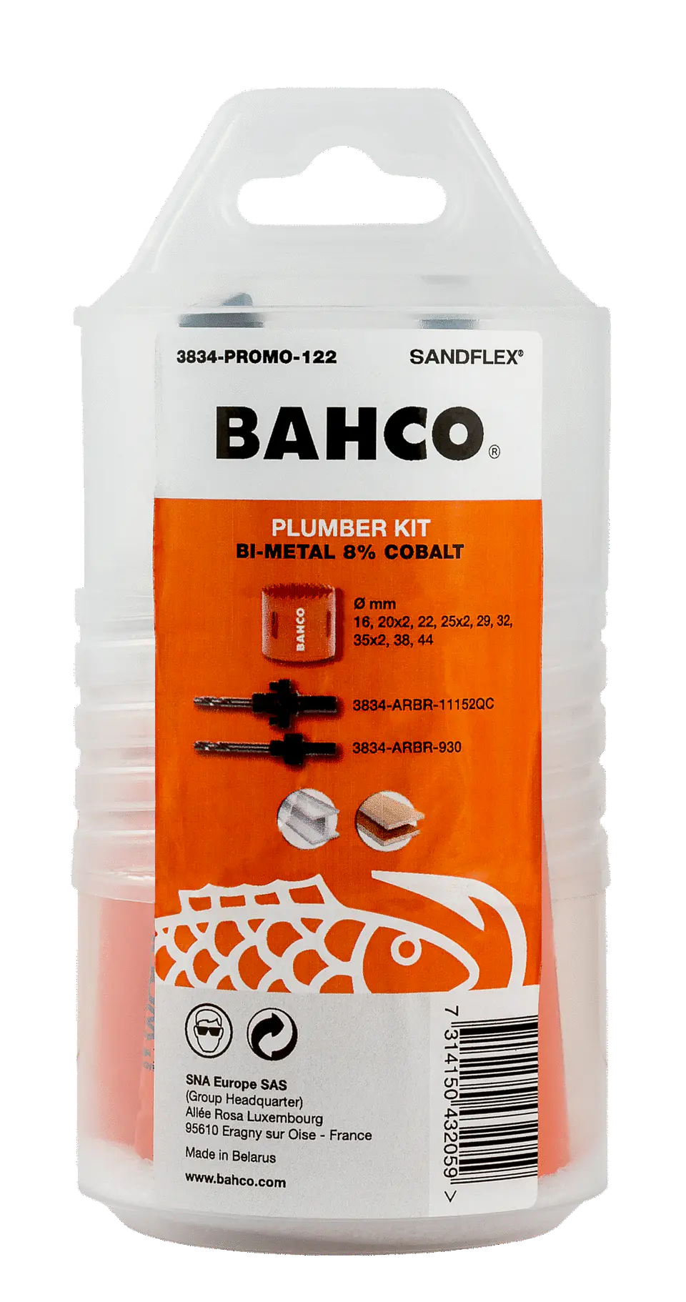 Bahco Set Sierras Copa Bimetal Sandflex 14 Piezas (3834-PROMO-122) 2