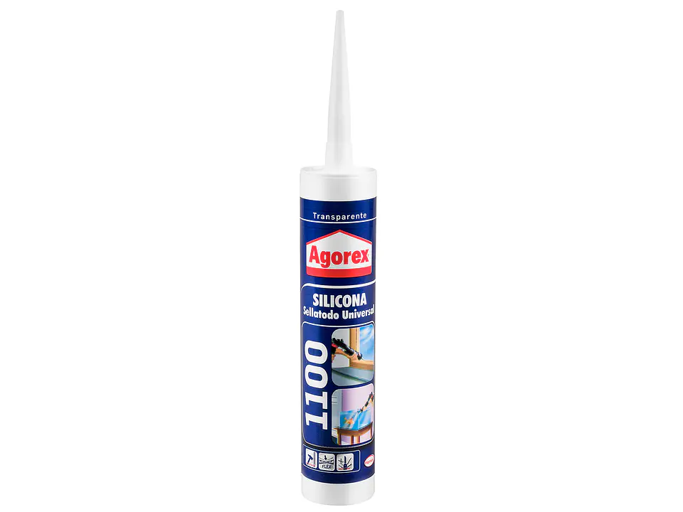 Agorex 1100 Silicona Sellado Universal Transparente 300 ml 1