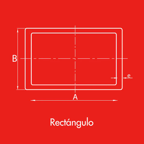 Perfil rectangular acero negro 30x20x2 mm x 6 m Perfimet