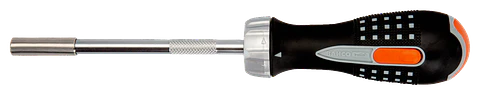 Destornillador a carraca de 125 mm con portapuntas de 1/4" Bahco 808050