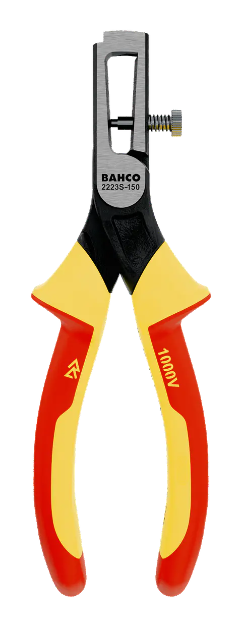 Alicate pelacables ERGO™ con mangos bi-materiales aislados (150 mm) Bahco 2223 S-150