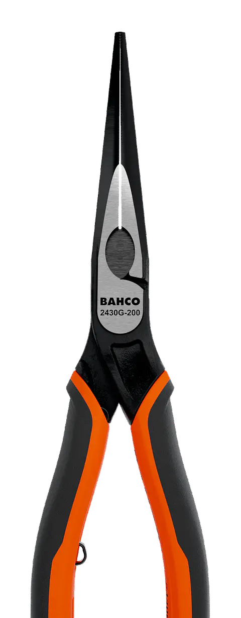 Alicates ERGO™ de boca semirredonda con mangos bi-materiales (160 mm) Bahco 2430 G-160
