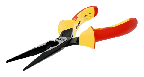 Alicates ERGO™ de boca semirredonda con mangos bi-materiales aislados (200 mm) Bahco 2430 S-200