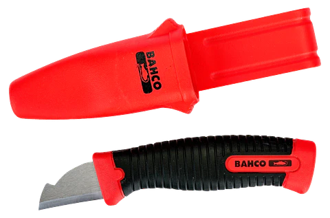Cuchillo pelacables de electricista de 145 mm para diestros Bahco 2446-ELR