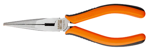 Alicates de boca semirredonda con mangos bi-componentes y acabado lacado, 210 mm Bahco 2470 G-200