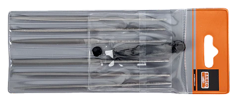 Juego de limas de aguja, picado entrefino, sin mango, 160 mm: 6 unidades Bahco 2-470-16-1-0