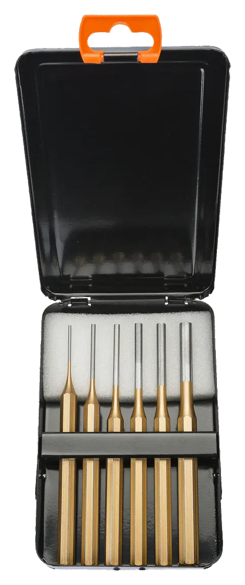 Juego de botadores cilíndricos con mango octagonal, 6 unidades/caja Bahco 3734S/6