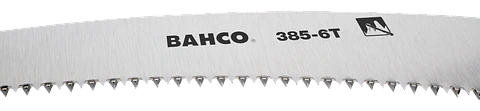 Serrucho de poda para pértiga y dientes templados 6 DPP con mango de acero tubular y gancho con punta ampliada de 360 mm Bahco 385-6T