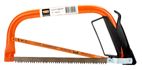 Arco tronzador pequeño 12" cuyo tamaño se adapta a un caja de herramientas Bahco 9-12-51/3806-KP