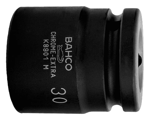 Vaso de impacto con cuadradillo de 3/4" con perfil hexagonal de 18 mm y acabado fosfatado Bahco K8901M-18