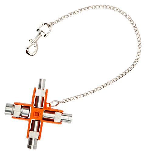LLave 9 en 1 para armarios de control de 95 mm x 95 mm Bahco MK9