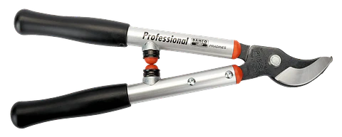 Tijeras de podar de dos manos de corte deslizante súperligeras de 35 mm con mango de aluminio y contrahoja de 400 mm Bahco P116-SL-40