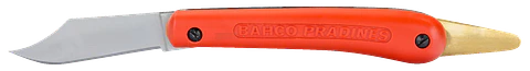 Navaja plegable con afilado de navaja de afeitar con mango de plástico de 180 mm Bahco P11