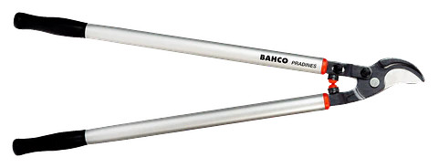 Tijeras de podar de dos manos de corte deslizante súperligeras y largas de 55 mm con mango de aluminio de 800 mm Bahco P280-SL-80