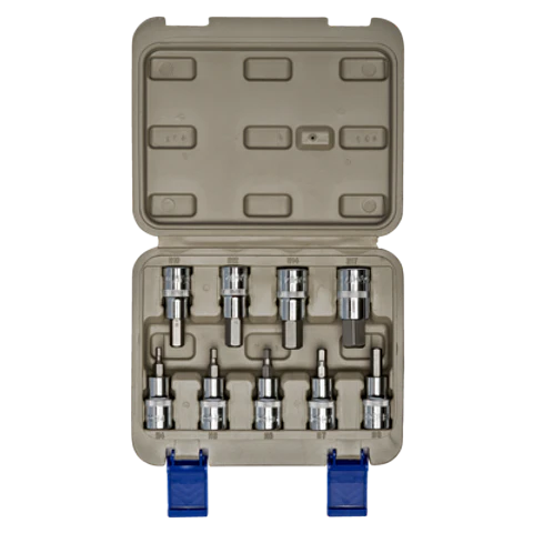 Juego de vasos con punta hexagonales de 1/2", 9 piezas Irimo 129-9H-4