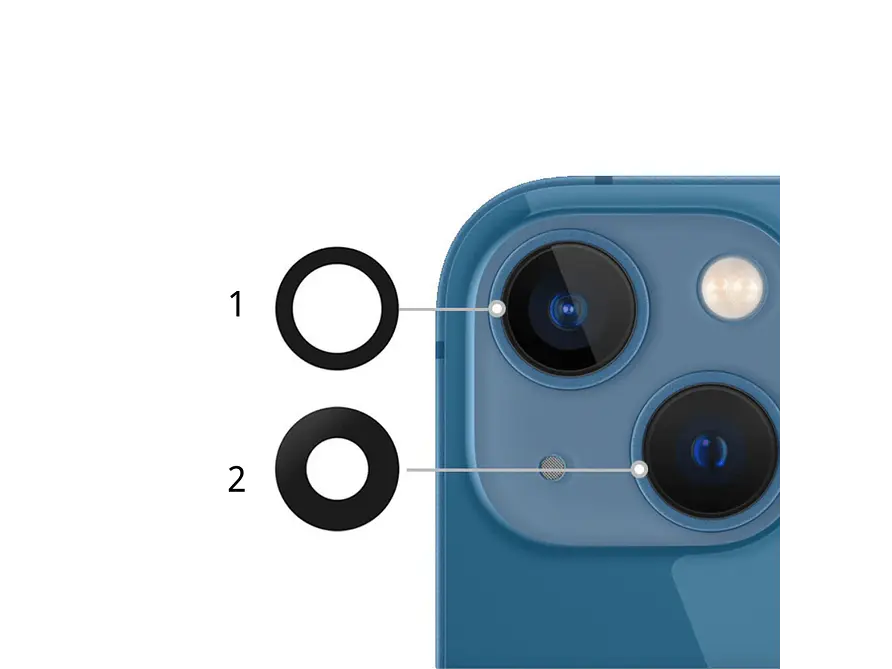 Lentes Camara iPhone 13/13mini Set x2 1