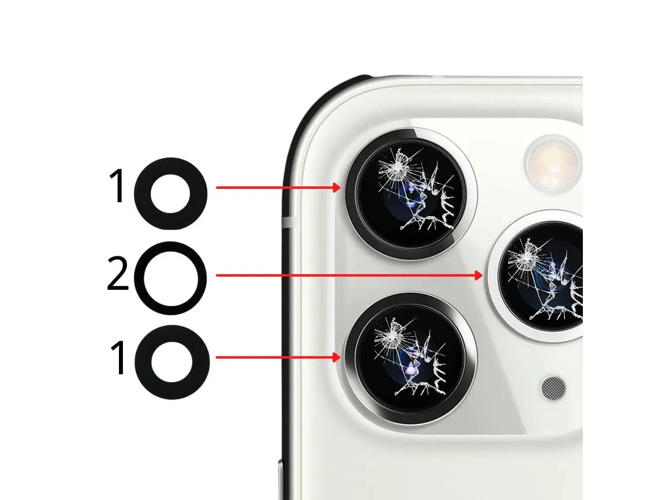 Lentes Camara iPhone 12 /12Pro Max Set X3 1