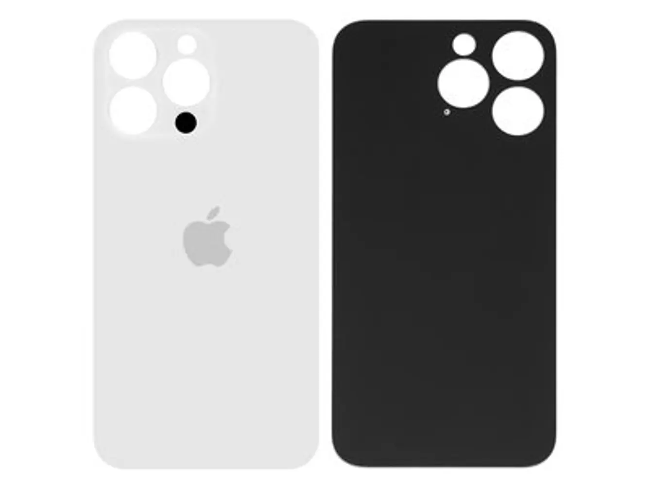 iPhone 14 Pro Vidrio Tapa Trasera Back Glass Plata / Silver  1