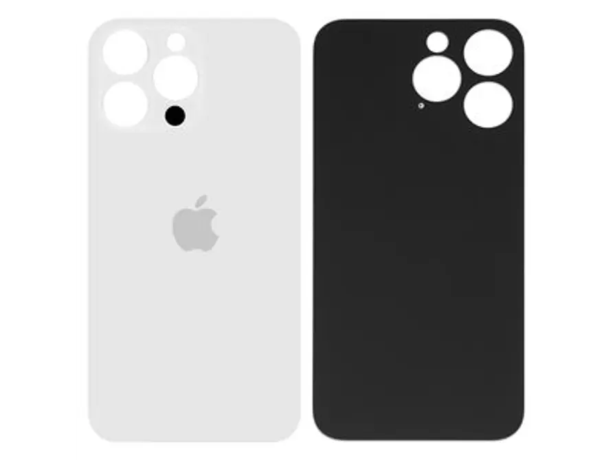 iPhone 14 Pro Vidrio Tapa Trasera Back Glass Plata / Silver  1