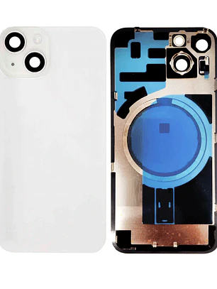 iPhone 14  Vidrio Tapa Trasera Back Glass /Blanco Estelar / Starlight / Completa con Lamina y Magneto NFC