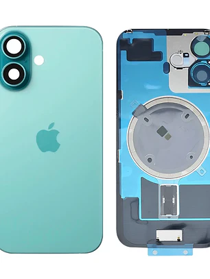 iPhone 16  Vidrio Tapa Trasera Back Glass / Completa con Lamina y Magneto NFC