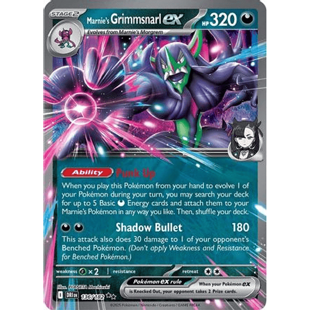 Marnie's Grimmsnarl ex 136/182