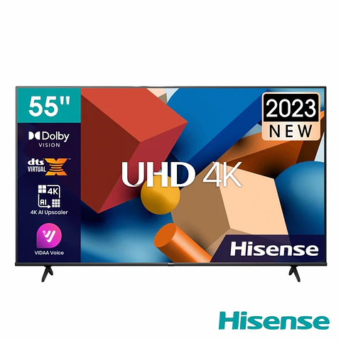 TV LED SMART 55" UHD 4K 3 HDMI DVB-T2/T/C/S2/S HDR10 HISENSE