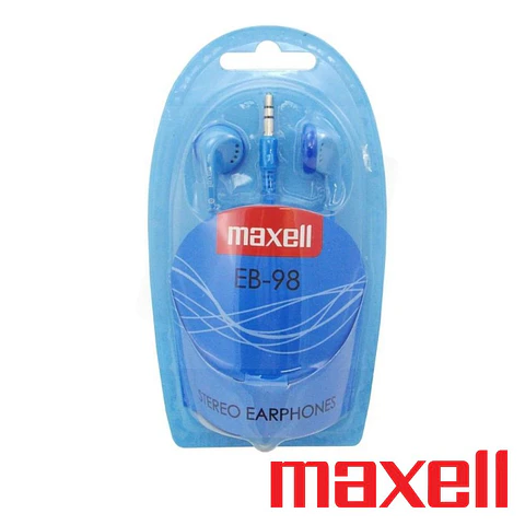 Auscultadores C/ Fios Stereo Azul MAXELL