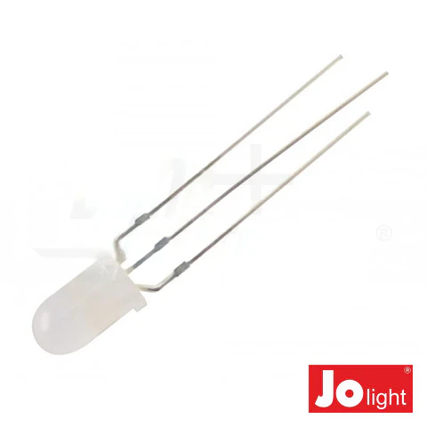 LED 5mm Multicor Vermelho E Verde Difuso Jolight