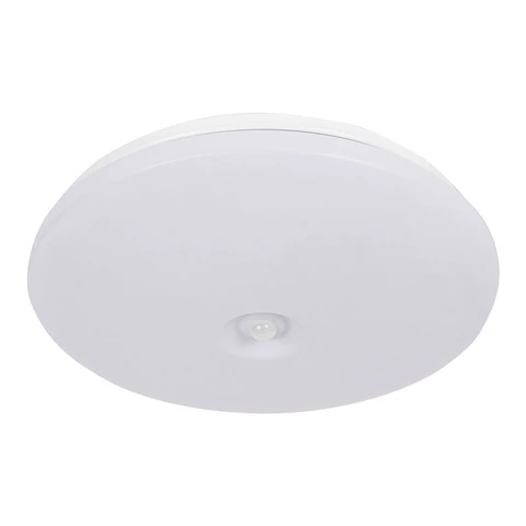 Aplique LED Redondo 2xE27 2x60W C/ Sensor Movimento PIR