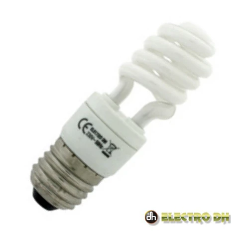 LÂMPADA E27 5W=25W 230V ECO ESPIRAL 3200K EDH