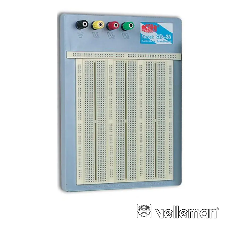 PLACA DE ENSAIO MULTIFUNÇÕES C/ 2420 PONTOS VELLEMAN 1