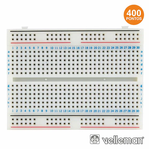 PLACA DE ENSAIO MULTIFUNÇÕES C/ 456 PONTOS VELLEMAN