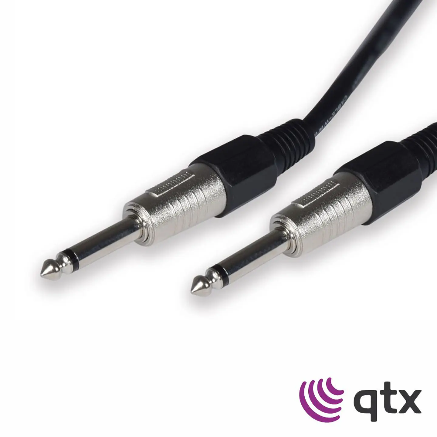 Cabo Guitarra Jack 6.3mm Mono Macho/Macho 1.5m QTX 1