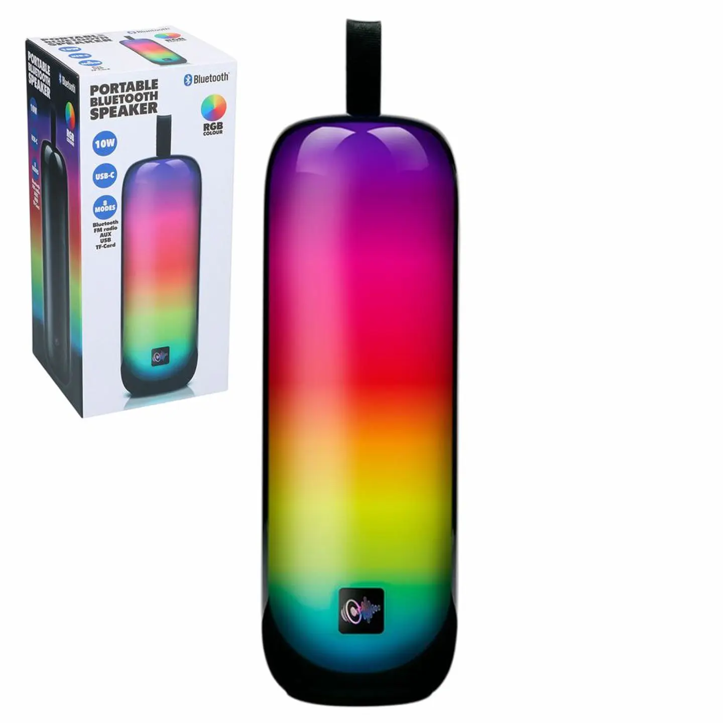 Coluna Bluetooth Portátil 10W RGB 1