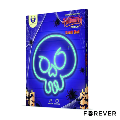 Luz LED Neon Em Forma de Caveira HALLOWEEN
